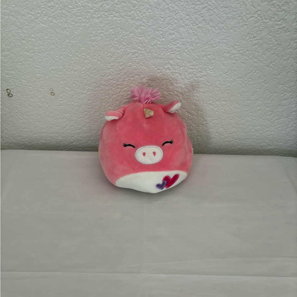 Reversible Squishmallows Pink Pig Accent Pillow